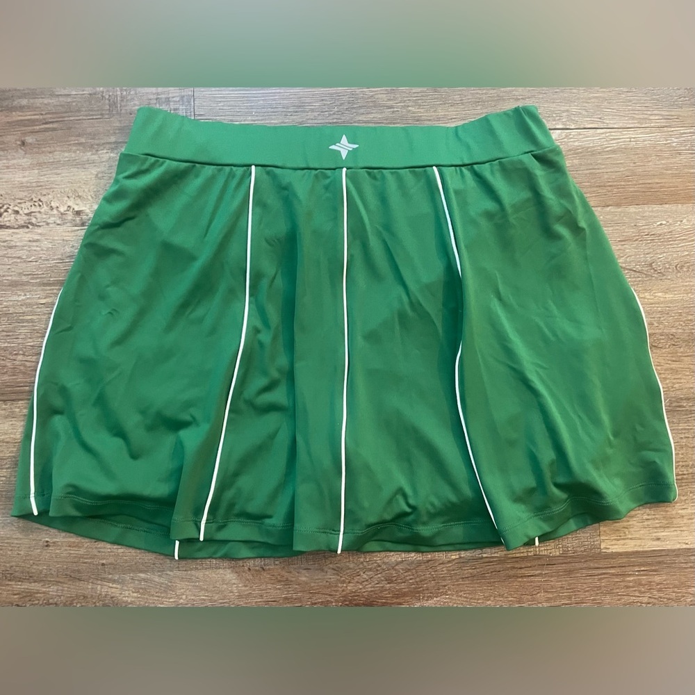 Tuckernuck Golf Skirt Skort Women's XXL 2XL Green Piped Renee Preppy TNuck Sport - Picture 8 of 9